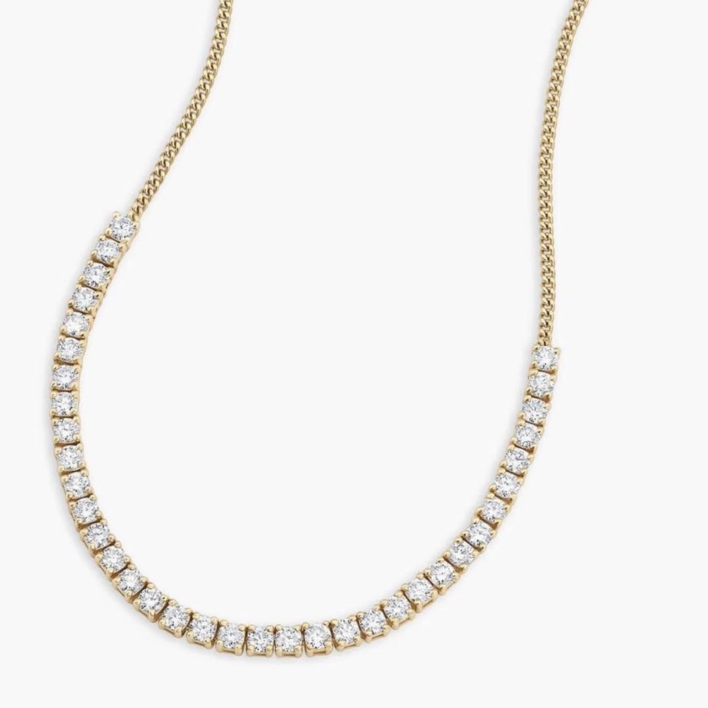 Gorjana Diamond tennis necklace 14k 1.66 ct